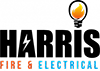harris, fire and electrical logo